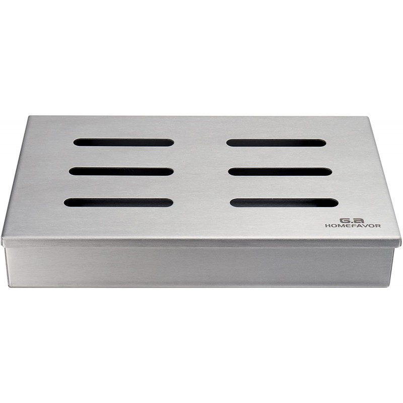 G.a HOMEFAVOR Stainless Steel Non-Stick Grill Smoker Box