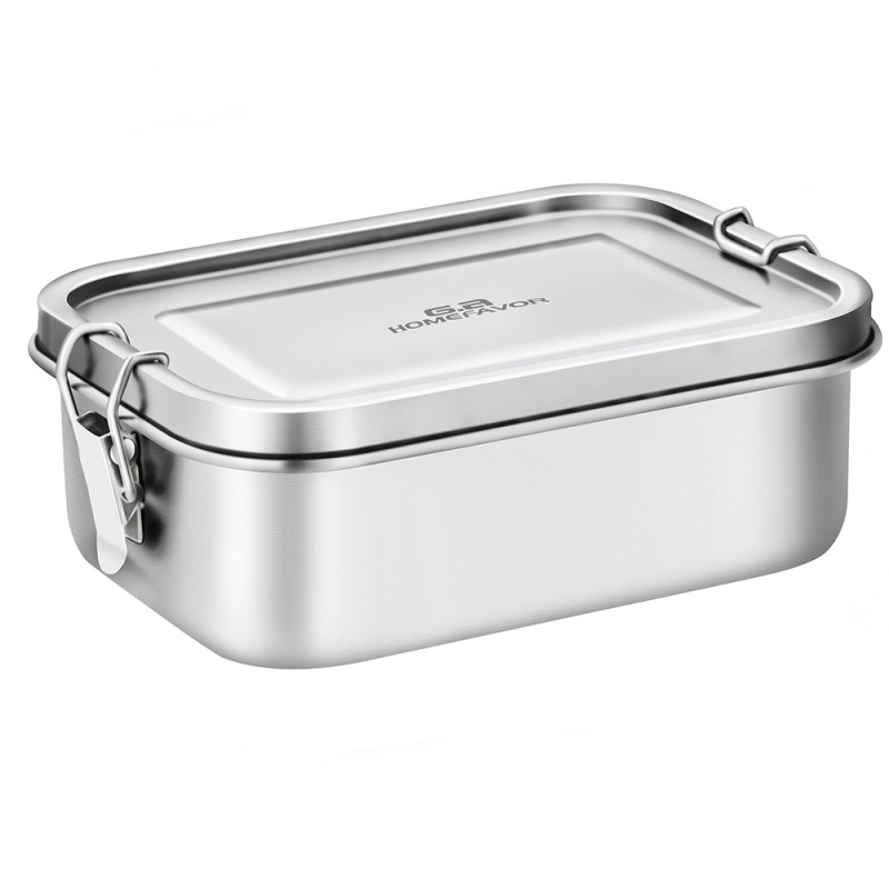 G.a HOMEFAVOR Bento Lunch Box, 800 ml Stainless Steel Lunch Containers Leakproof